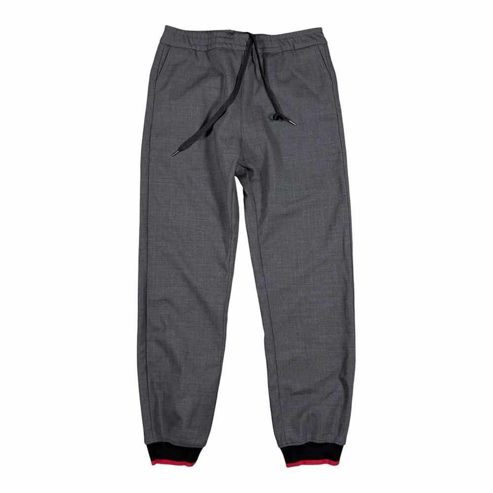 Burberry London Sweatpants Wool Blend Jogger 52 EU/36x29 Gray Limited Italy Made